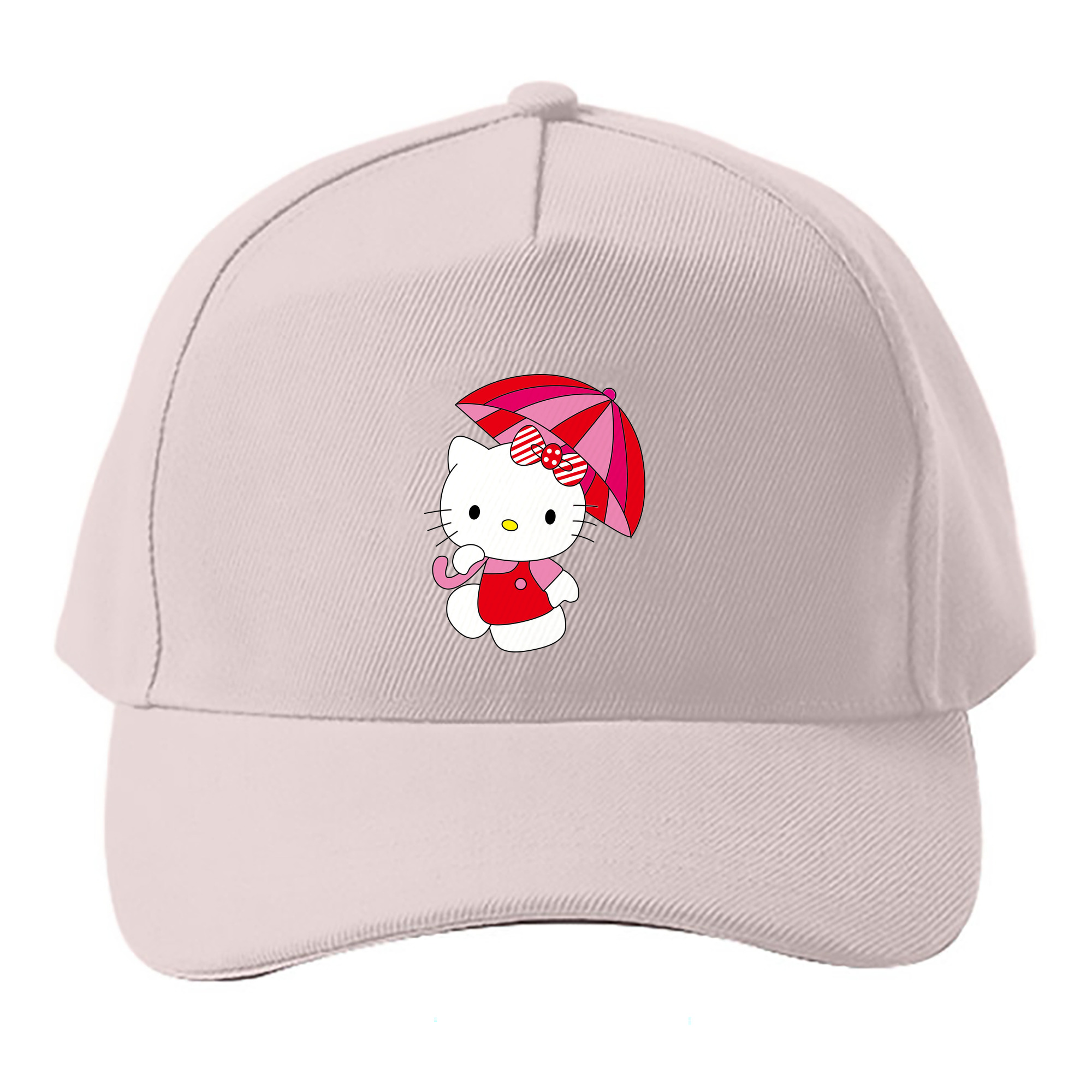 （画像用） Hello Kitty ハローキティ ベースボールキャップ 綿100％ 男女兼用 帽子 スポーツ